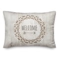 thumbnail image 2 of Creative Products Autumn Welcome Wreath 20 x 14 Spun Poly Pillow, 2 of 3