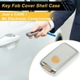 thumbnail image 3 of Funda de Llave de Auto de Silicona TPU Blanca con Borde Plateado para Mazda 2/3/5/6/7/8 M2 M3 M5 M6 M7 M8 CX3 CX4 CX5 CX7 CX84 Botones Control Remoto, 3 of 6