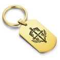 thumbnail image 1 of Stainless Steel Cleric Fantasy Class Dog Tag Keychain Circle Ring, 1 of 2