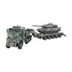 thumbnail image 1 of Kit de modelo de tanque, camión de transporte a escala 1/72, colección de recuerdos de fiesta, kit de ensamblaje de vehículos blindados, transportador Verde, 1 of 9