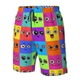 thumbnail image 5 of Naloa Doodle Faces Emotions Men's Beach Shorts, Surfing shorts, Swim trunks, Quick Dry Swim Trunks for Surfing Beach Fun - Medium, 5 of 9