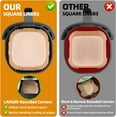 thumbnail image 4 of Air Fryer Paper Liners for 3-6 Qt, 7.1 x 7.1 inch Thickened Square Disposable Parchment Liner Compatible with Ninja 5qt / Chefman 4-6 qt/Cosori 5qt / Instant Pot 4qt Airfryer, 4 of 4