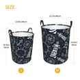 thumbnail image 5 of Balery Anchor and Lighthouse Round Laundry Basket with Handles Waterproof Freestanding Laundry Hamper for Clothes Toys in the Dorm and Family-Small, 5 of 8