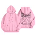 thumbnail image 4 of Fshinging Hoodie Sweatshirt For Women Letter Shark Print Long Sleeve Drawstring With Pockets Solid Color Fashion Clothes, 4 of 6