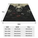 thumbnail image 3 of Balery Vintage Winged Rose Skull Manta de Felpa Suave y Acogedora – Cobija de Franela Aterciopelada para Cama, Lavable y Cálida para Sofá, Mascotas, Transpirable-80"x60", 3 of 7