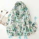 thumbnail image 2 of Bufanda bohemia para mujer, ligera, con estampado floral, chal con flecos, moda otoño-invierno, 2 of 7