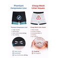 thumbnail image 3 of 2 in 1 Mens Swim Trunks with Compression Liner, 7 Inch Liner Board Shorts for Men, Beach & Swim Shorts, Gifts for Men, 3 of 8