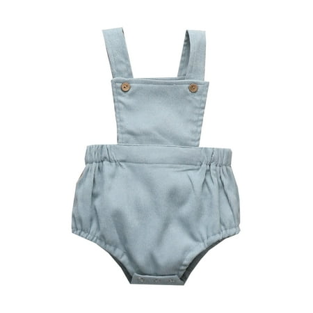

Niceyoeuk Baby Boys Girls Romper Sling Sleeveless Snap Closure Romper