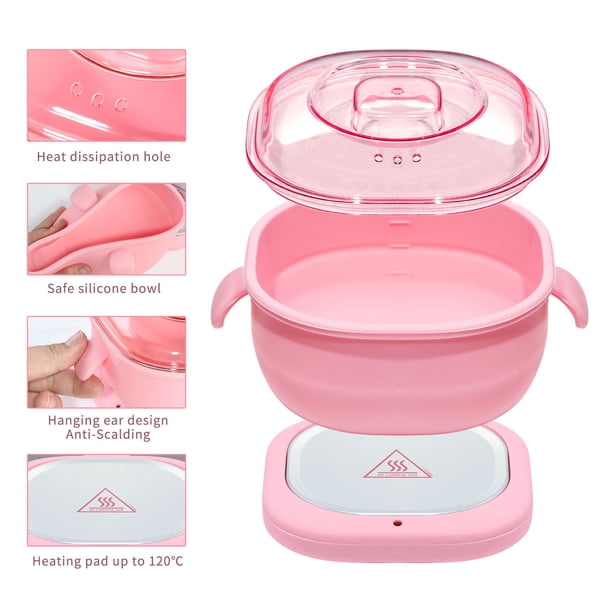 Calentador de cera para depilación, apto para piernas, rostro y axilas. Máquina de perlas de cera.