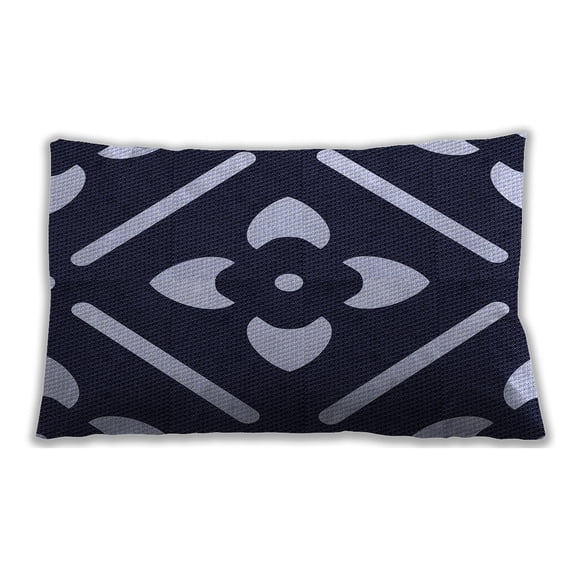 Ahgly Company Outdoor Rectangular Contemporary Lumbar Throw Pillow, 13 inch by 19 inch