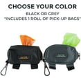 thumbnail image 6 of Mighty Paw Dog Poop Bag Holder, Zippered Pouch Includes Carabiner Hook and Fits 1 Roll of Pick-up Bags, Green, 6 of 9
