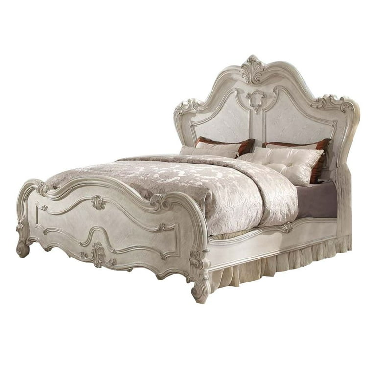 ベッドフレーム ACME FURNITURE / GRANDVIEW BED QUEEN 26820q-hb Acme Furniture Silver Queen Bed - Antique Platinum