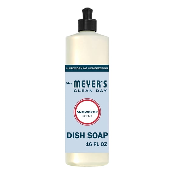 Mrs. Meyer's Clean Day Dish Soap Snowdrop Scent - Concentrate - 16 fl oz