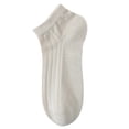 thumbnail image 2 of VV AVEORS Extra Large Unisex Cotton Ankle Socks Thin Soft Athletic Low Cut Socks With Tab For Men Women Everyday Basics Socks Khaki One Size, 2 of 4