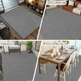 thumbnail image 6 of Dark Gray 5x8 Area Rugs, Farmhouse Burlap Solid Grey Color Modern Linen Texture Non-Skid Rubber Backing Large Rectangle Rugs - Living Room Bedroom Home Office, Indoor Floor Mat Carpets Washable Rug, 6 of 9