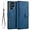 Blue, variant on Fine Vintage Wallet Style Leather Phone Case with Card Slot Holder PU Protective Cover for Samsung Galaxy S23 S22 Ultra S21 Plus S20 FE 5G(Blue,Samsung S22)