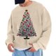 thumbnail image 1 of Sudadera sin capucha para hombre, cuello redondo, deportiva, con estampado de árbol de Navidad, sudadera con capucha, jersey de manga larga, blusa de poliéster para hombre, 1 of 4