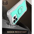 thumbnail image 2 of iPhone 13 Pro Case - Heavy Duty Hybrid Rugged Dual Layer Protective Shockproof Kickstand Cover with Ring Holder for Apple iPhone 13 Pro, F, 2 of 7