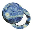 thumbnail image 2 of Balery The Starry Night Fundas de asiento para taburete de bar redondo de tela de terciopelo ajustables que protegen de arañazos y manchas para sillas de 14 a 17 pulgadas.-12 inch, 2 of 7