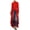 Red, variant on Women Long Dovetail Gothic Trench Coat Front Zipper Up Tailcoat Jacket