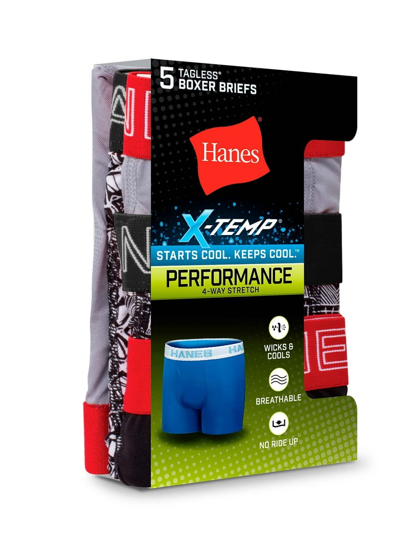 Hanes Men's Sport X-Temp Performance Boxer Brief 4-Pack XXL - Foto 9