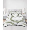 thumbnail image 3 of Sage Green Grey Twin Size Down Alternative Comforter,Lightweight Comforter Quilt Bedding Set with Pillow Shams Geometric Circle Modern Abstract Simple Art Bed Comforter Duvet Insert 68"x86", 3 of 7
