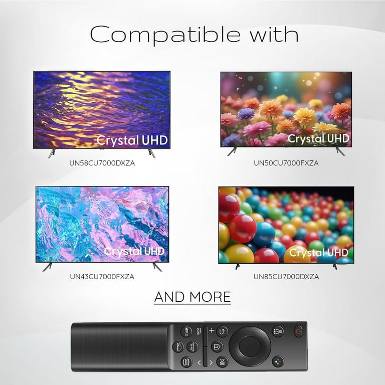 New Universal Remote for All Samsung TV Remote, Replacement Compatible for All Samsung Crystal UHD TV Remote CU7000 DU7200 Series Smart TV