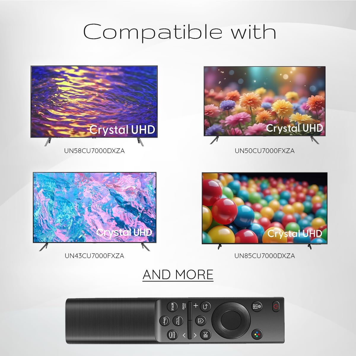 Samsung Crystal UHD Remote Control Replacement, BN59-01388A photo 2