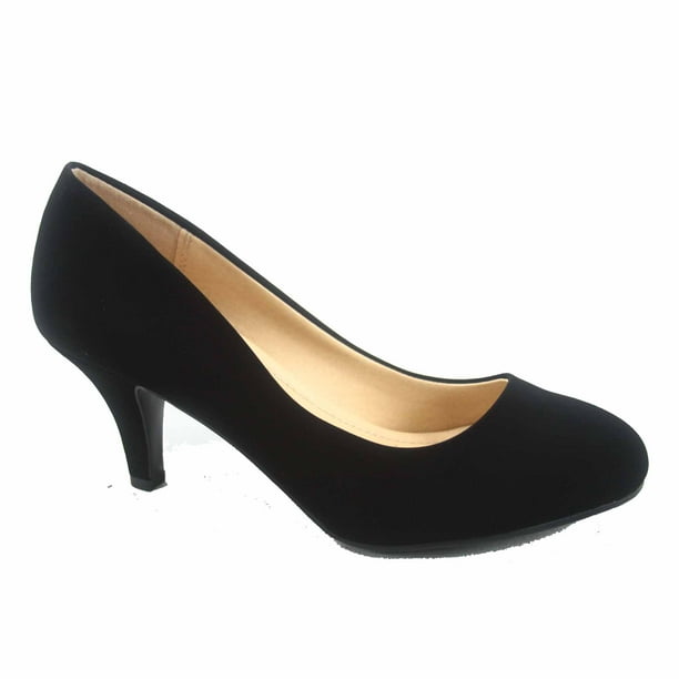 round toe heel shoes