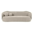 thumbnail image 6 of Circe Taupe Textured Velvet Sofa, 6 of 7