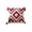 Red, variant on Partheme 18x18 Inch Bohemian Style Tufted Throw Pillow Cover 5 Colors, Geometric Diamond Pattern Cushion Cover with Tassels, for Sofas Beds Home Decor, Red