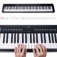 thumbnail image 3 of Hugtrwg Adhesivo para Teclado Piano Sin Pasta para Principiantes (61 Teclas Multicolor), 3 of 9