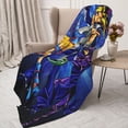 thumbnail image 3 of Yu-Gi-Oh Flannel Blanket Cozy Ultra-Soft Micro Throw Blanket For Bed Sofa Couch Car Office Camping Travel All Season Fleece Blanket 80"x60", 3 of 8