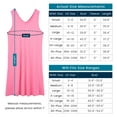 thumbnail image 5 of WiWi Bamboo nightgown for women Sleeveless Sleepwear Lightweight V Neck Sleep Shirt Plus Size Sleep Dress S-2X, Heather Grey, X-Large, 5 of 5