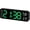 5503-Green, variant on 9" Digital Wall Clock with Temperature, Humidity, Weekday Display, LED, Desk or Wall Use