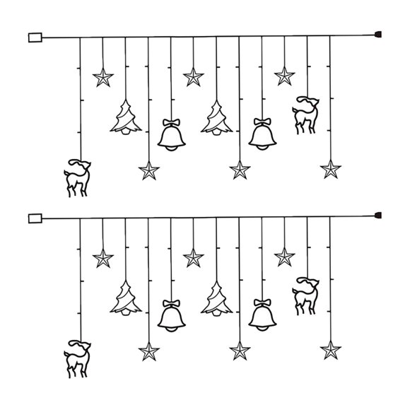 Fondo multifunción LED Lámpara String 2pcs Yinane Luces colgantes