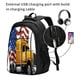 thumbnail image 2 of Easygdp American Truck Mochila para Laptop de Viaje con Puerto USB, Mochila para Laptop con Puerto de Carga USB para Mujeres y Hombres, 2 of 7
