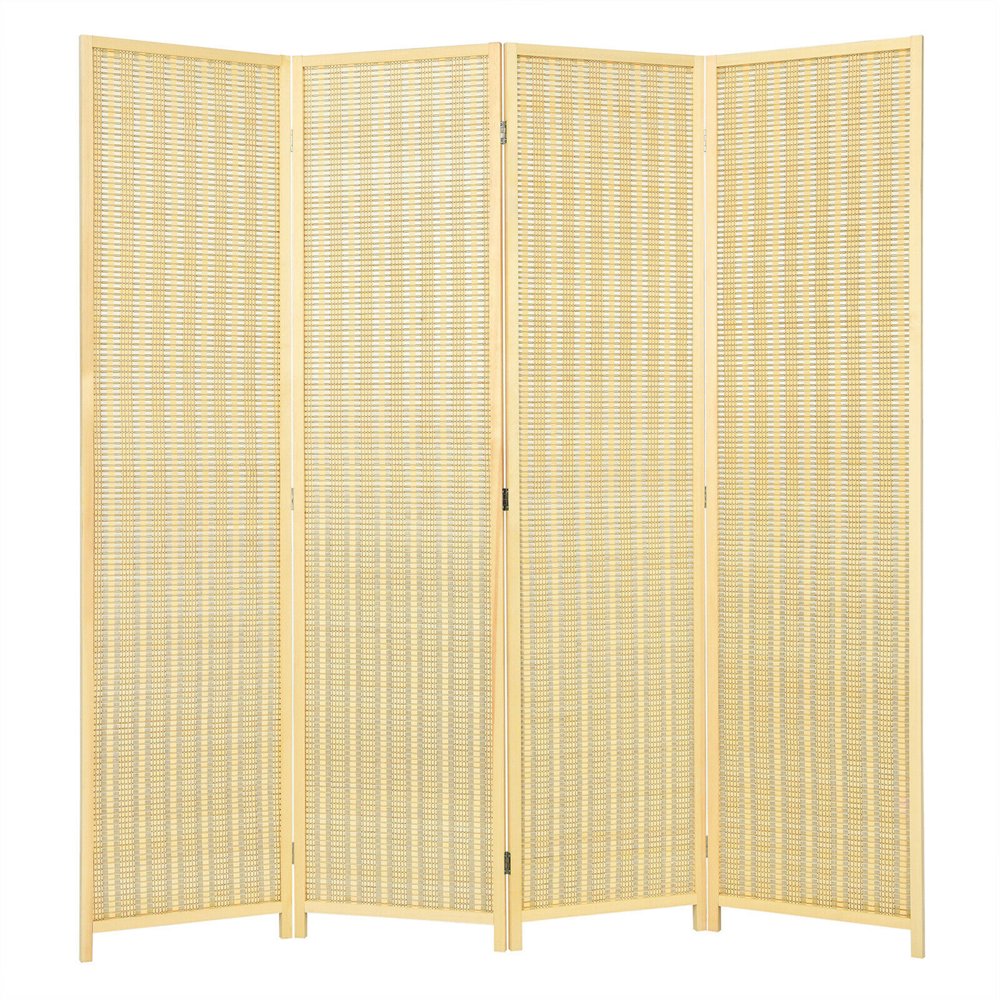 Gymax 4 Panel Room Divider Screen Portable Folding 6 ft Partition