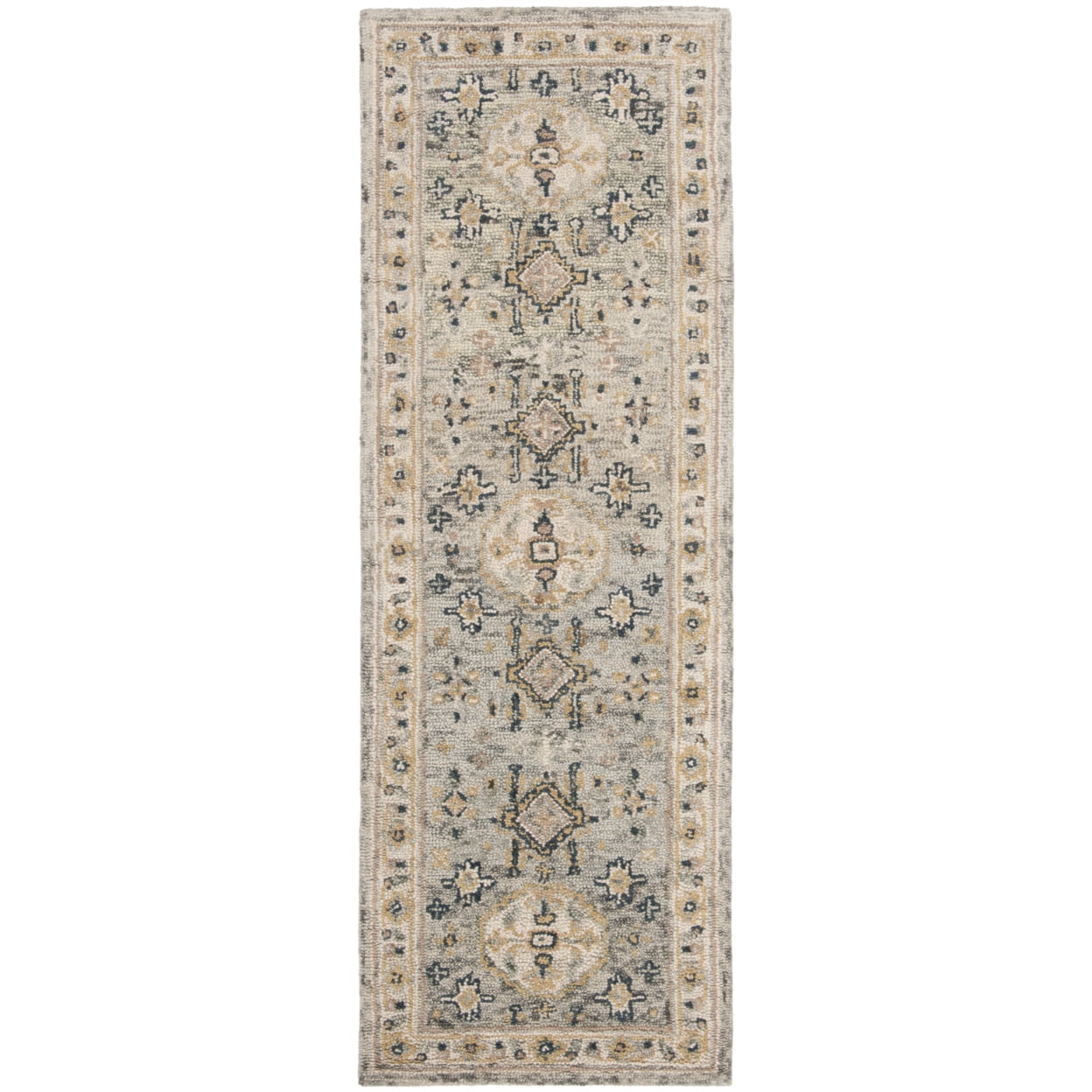 SAFAVIEH Aspen Stafford Oriental Wool Area Rug, Moss/Ivory, 2' x 3'