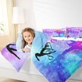 thumbnail image 4 of Feelyou Est Gymnast Sleep Full Size Comforter Sets, Watercolor Galaxy Bedding Sets, 3pcs, 4 of 8