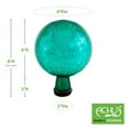 thumbnail image 2 of Achla Design Crackled Glass Garden Gazing Globe, 6 Inch, Emerald Green, 2 of 5