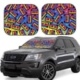 thumbnail image 1 of Saiise Vintage Audio Cassettes for Foldable Car Sun Shades (2-Pack) Offer Sun Protection with an Easy-fold Design for Convenient Windshield Shading-Medium, 1 of 6