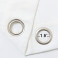 thumbnail image 4 of Curtainking Rideaux en Faux Lin 96 Pouces Blancs Réduisant la Lumière pour Chambre à Coucher Salon Ensemble de Rideaux à Œillets 2 Panneaux, 4 of 6