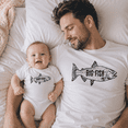 thumbnail image 4 of Big Fish Little Fish Baby Fish Matching Shirts, Fishing Family Matching Outfit, Dad Mom Baby Fishing Gift Set, 4 of 7