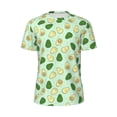 thumbnail image 6 of Rocae Avocado for Men's Mesh Quick-Dry Short Sleeve Workout T-Shirt,Mens Crew Neck Tee Lightweight Soft Classic T Shirts 5X-Large, 6 of 9