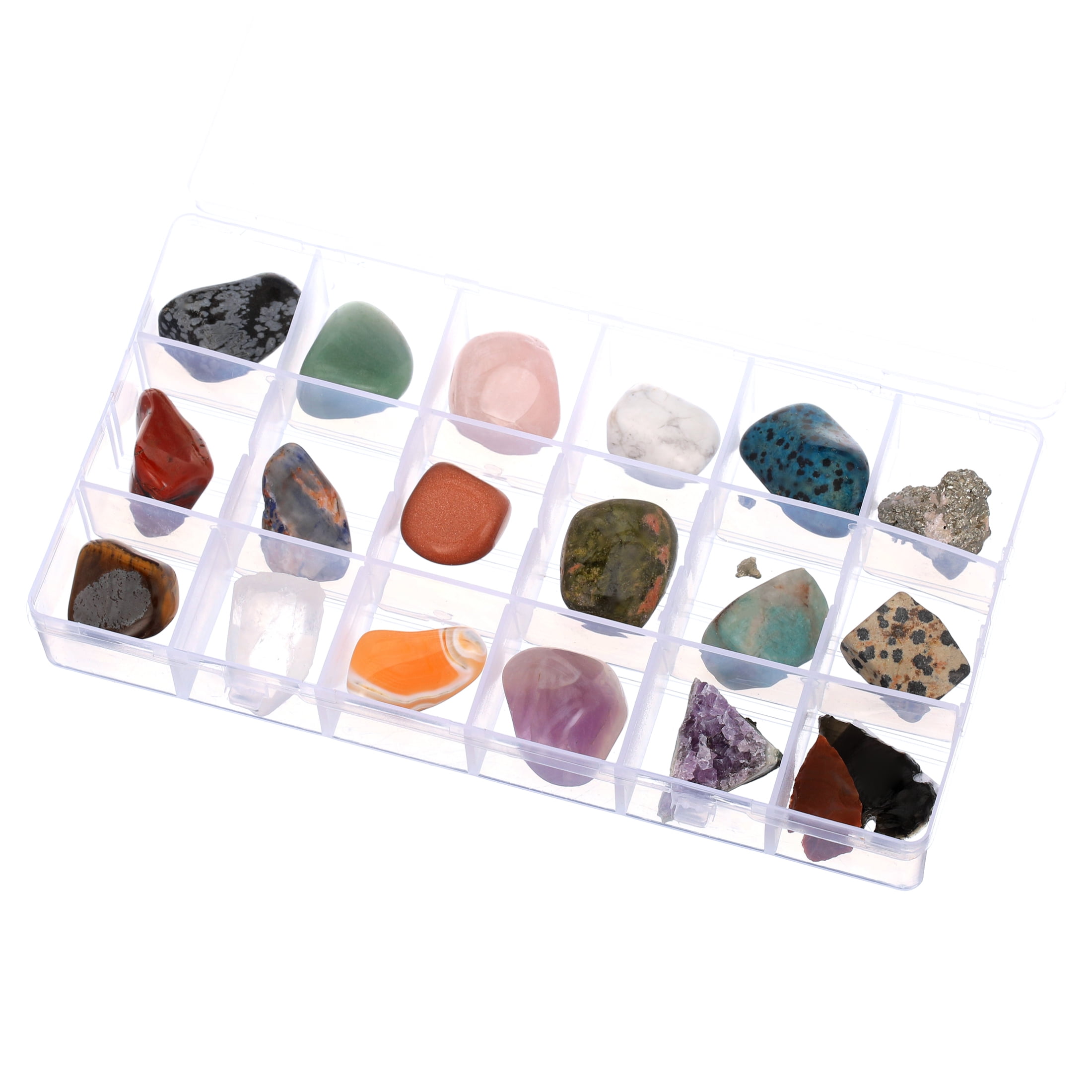 Safe Rock Collection Box with 18 Compartments
