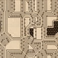 thumbnail image 1 of Ahgly Company Machine Washable Indoor Square Transitional Sienna Brown Area Rugs, 4' Square, 1 of 7