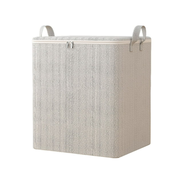 Non-woven Zipper Storage Bag Moving Quilt Storage Basket Travel Large-capacity Clothing Storage Bag