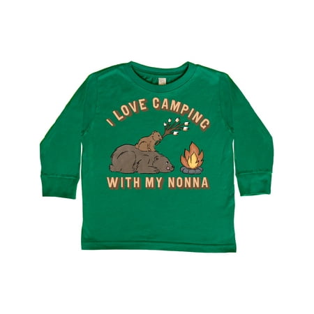 

Inktastic I Love Camping With My Nonna Gift Toddler Boy or Toddler Girl Long Sleeve T-Shirt