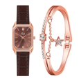 thumbnail image 2 of Montre Mode Femme Horloge Bracelet en Cuir Décontractée Robe Poignet Cristal, 2 of 8